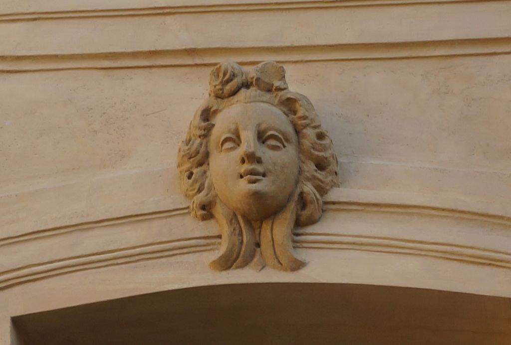 Details on one of the building on Place d'Albertas, Aix-en-Provence