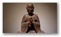 At the Musée Guimet, Paris (statue of a sitting monk, China)