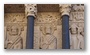 Details on the entrance of the St Trophime Cathedral, Arles