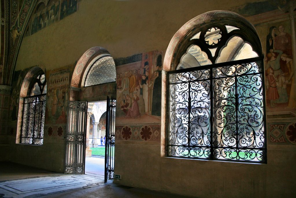 View from the Spanish Chapel, Cloisters of Santa Maria di Novella, Florence, Italy