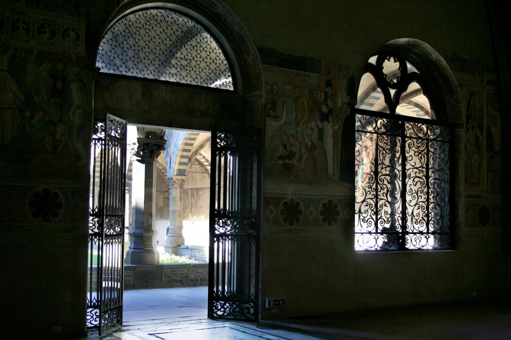 View from the Spanish Chapel, Cloisters of Santa Maria di Novella, Florence, Italy