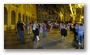 Aix-en-Provence, old city at night, market square