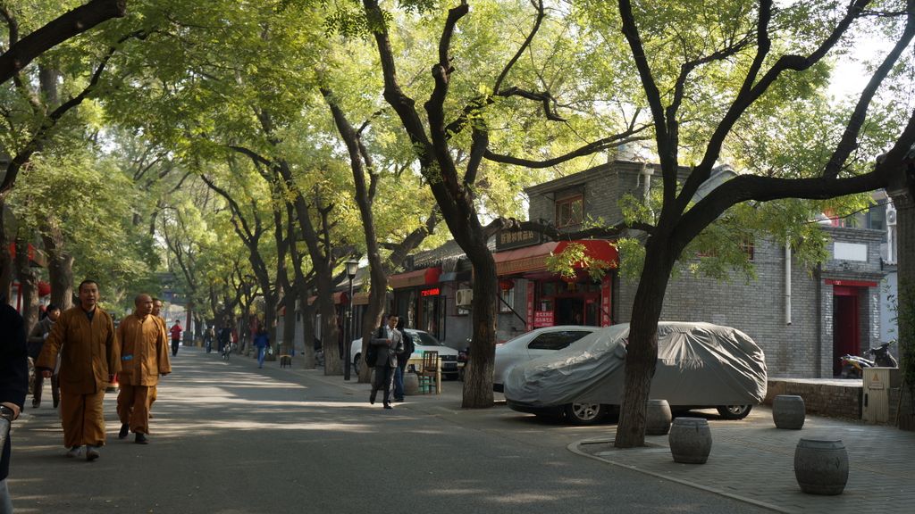 Streets around the Confucius Temple in Beijing; some of the genuine character of the old Beijing is still alive here