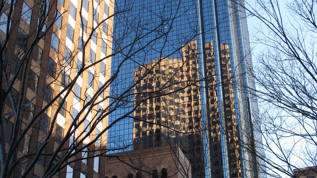 The classical image of skyscrapers (Boston Financial district)