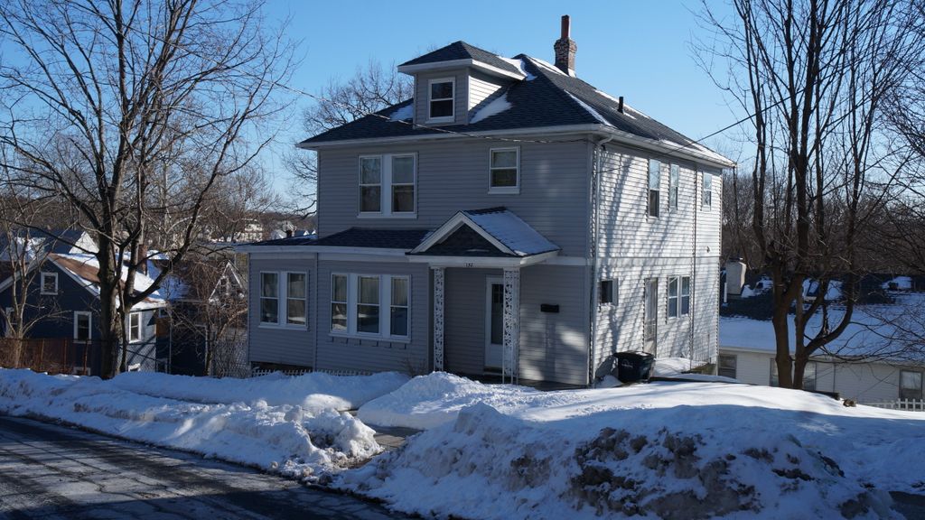 Roslindale, Boston, on a beautiful winter day