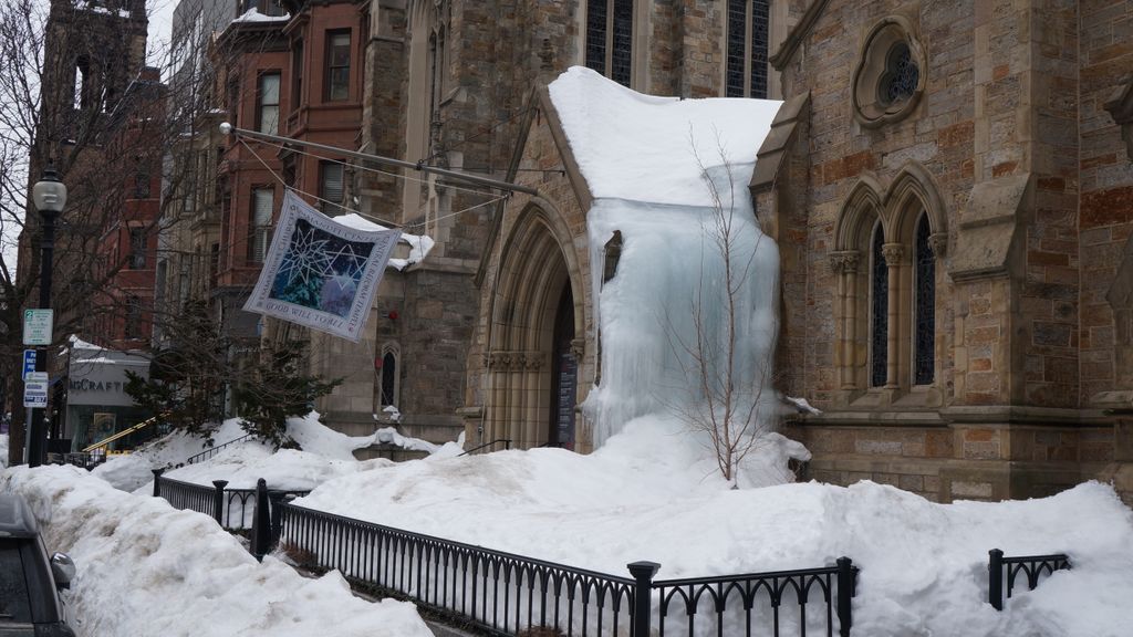 Winter on Newbury Street, Boston