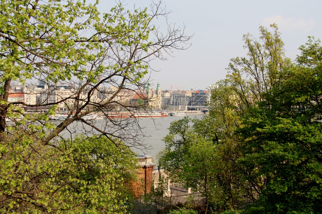 Budapest, view of Pest from the walls of the old city