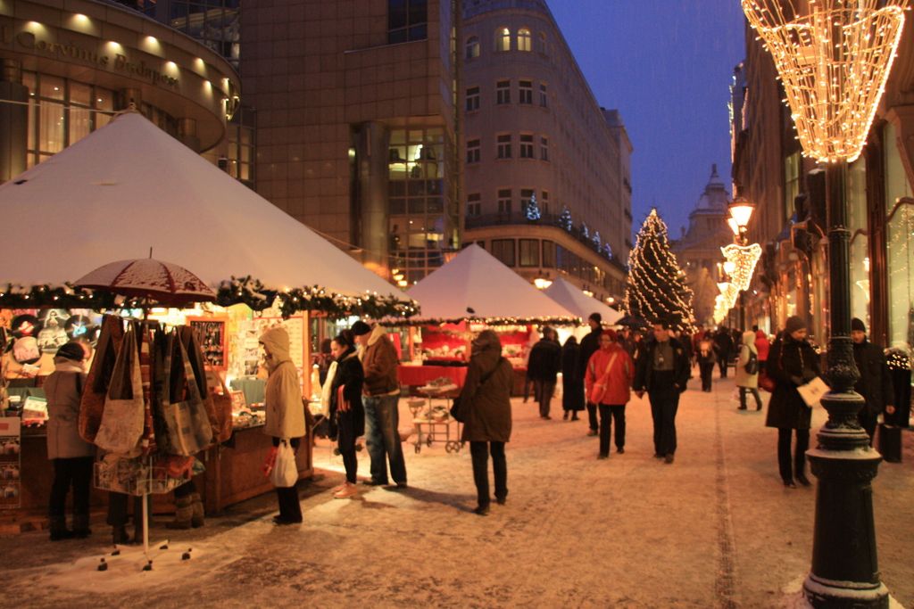 Budapest, City Centre, Christmas market