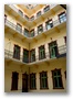 Most of the old buildings in Budapest have an internal courtyard; it is up to the resident how they keep it...