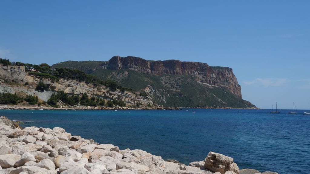 View from the port of Cassis