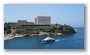 The Pharo palace and the entrance of the old harbour, Marseille (as seen from the Fort St. Jean)