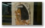 Fragment of a painting of Dame Tépou at at tomb in El-Khokha, Luxor, Egypt, reighn of Amenhotep III and IV, 14th century B.C., Collection Foundation Gandur pour l'Art    (at a temporary exhibition at the MuCEM, in Marseille)