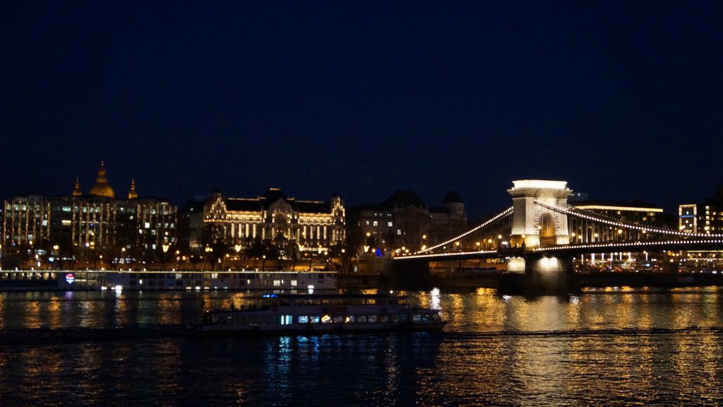View of the Chain Bridge, Budapest