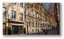 Shadows of the trees in winter on the facades on the Cours Mirabeau, Aix-en-Provence
