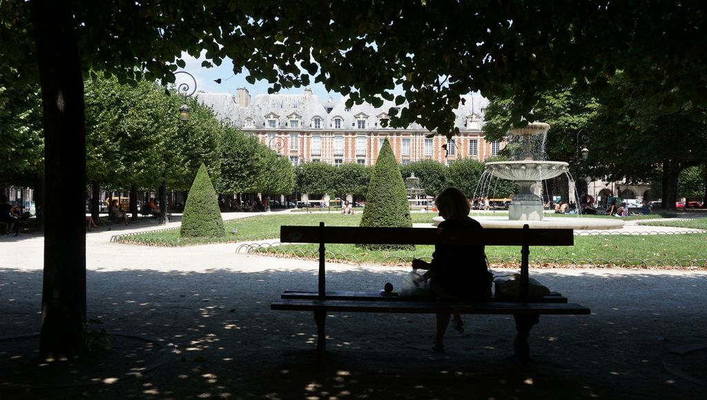 “Place des Vosges”, in the “Marais” area, Paris