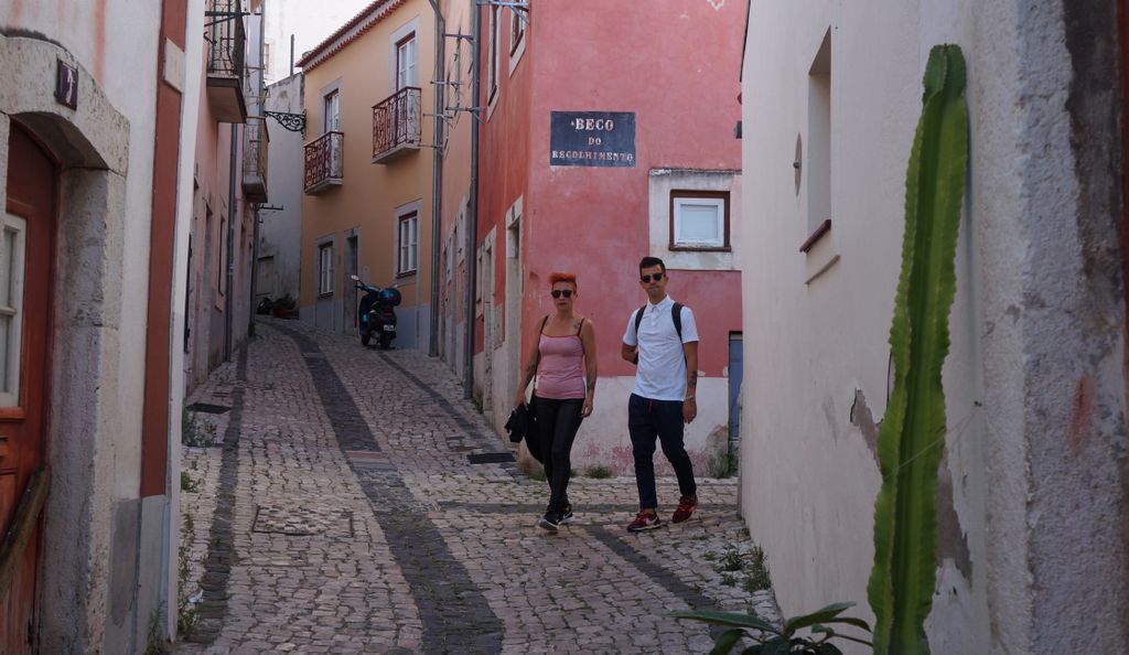 Small streets around the Lisbon Castle