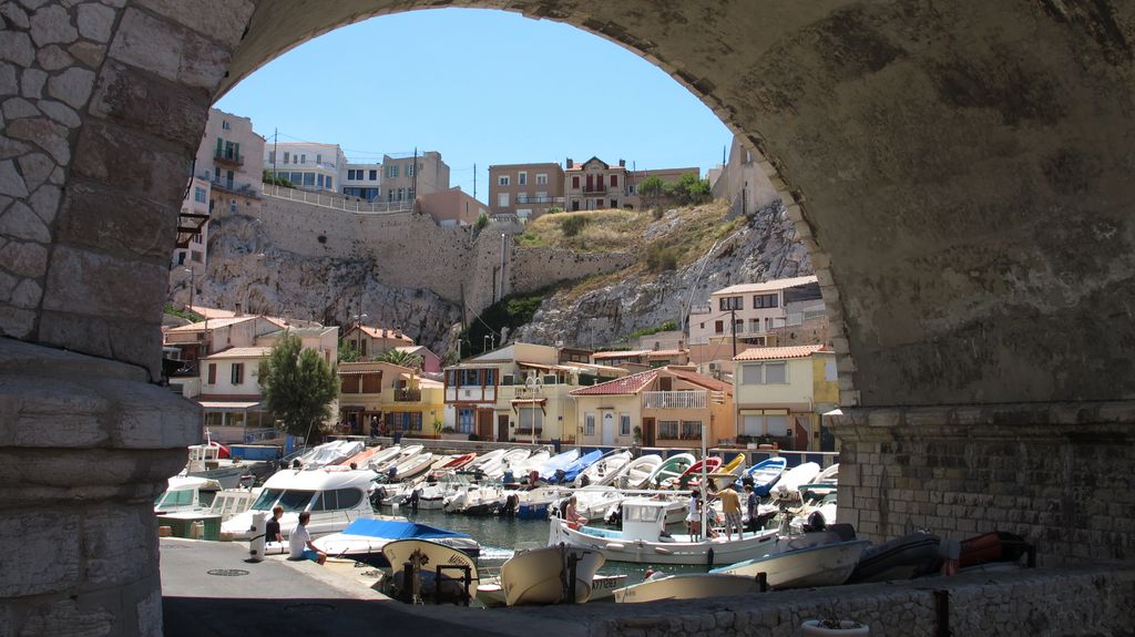 What used to be a small fishers' harbour in Marseille (