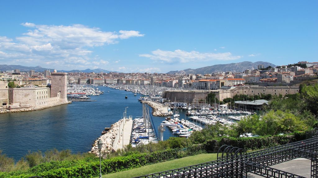 View of the old harbour of Marseille