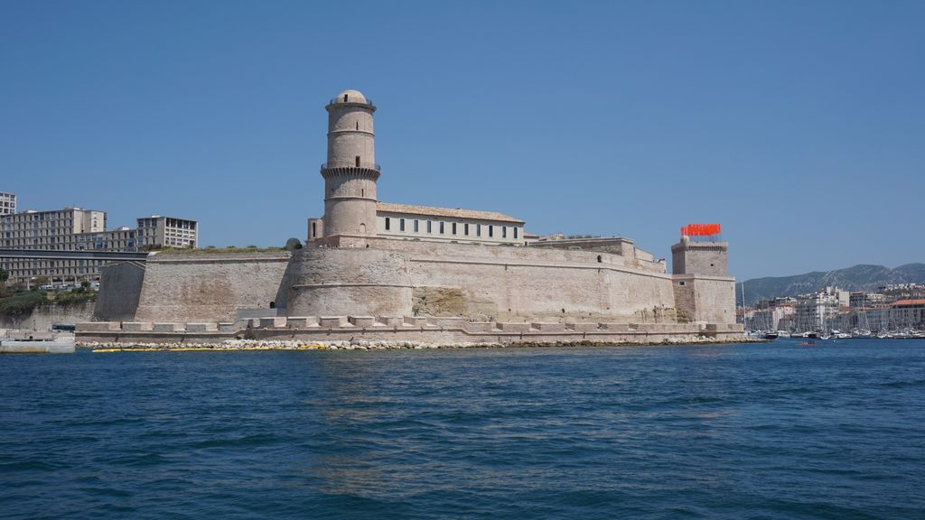 Fort St. Jean, at the entry of the old harbour in Marseille