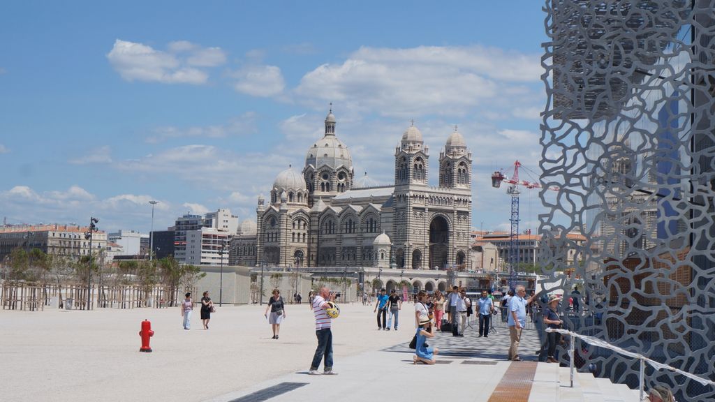 The new building of the MuCEM (Musée des Civilisations de l'Europe et de la Méditerranée), Marseille (Architect: Rudy Ricciotti)