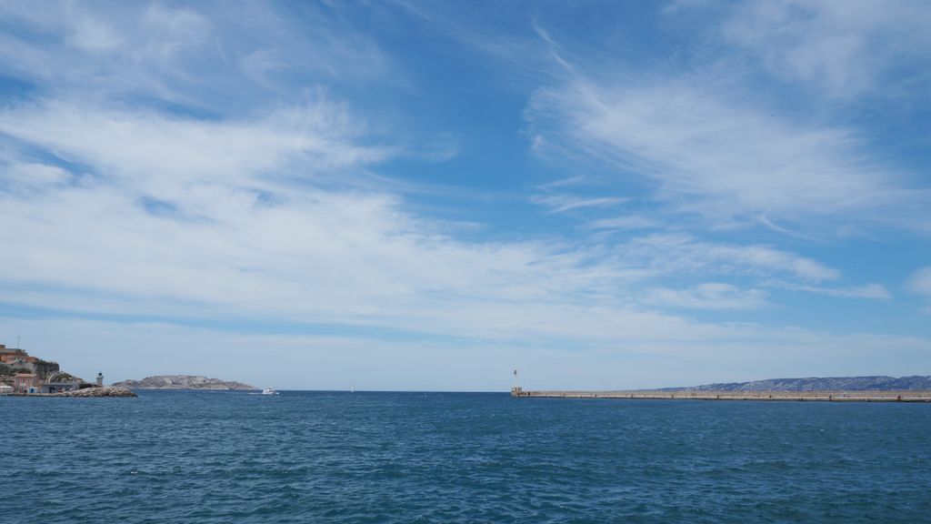 View from the port of Marseille