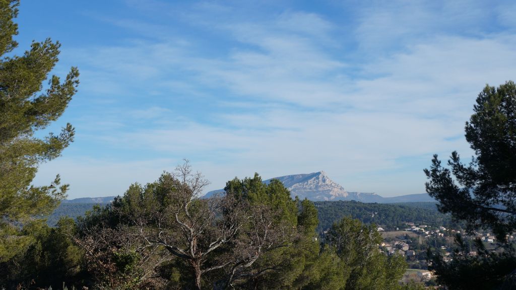 St Victoire seen from the Plateau of Entremont, Aix-en-Provence