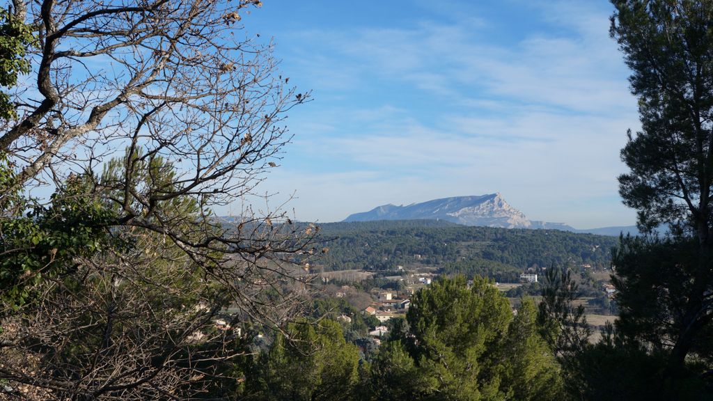 St Victoire seen from the Plateau of Entremont, Aix-en-Provence