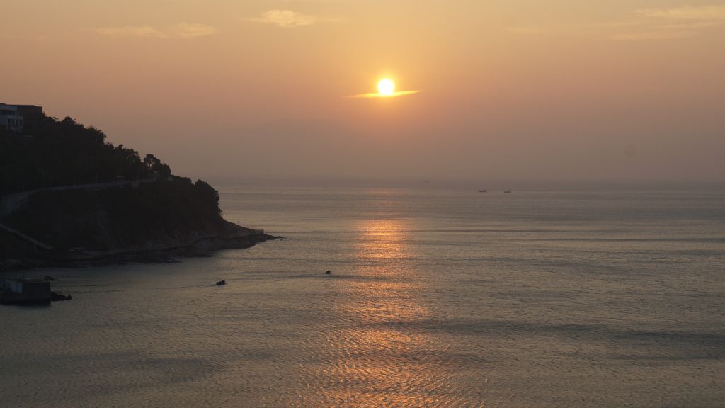 Early morning on the South China sea by Shenzhen, China