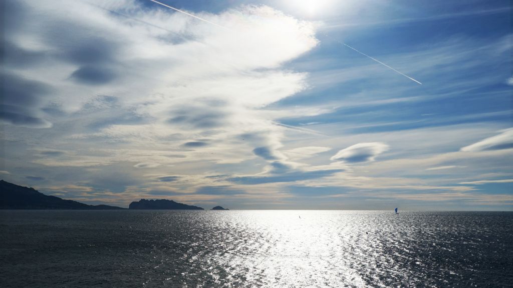 The sea at Marseille on a winter day...