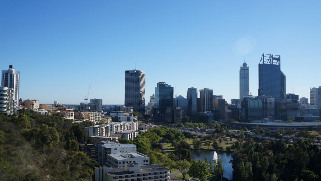 Business Centre of Perth, seen from Kings Park