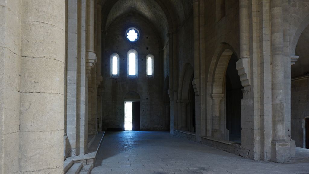 Silvacane Abbey, in La Roque-d'Anthéron, one of the three medieval Cistercian abbeys of Provence (alongside Sénanque and le Thoronet), also referred to as the “three sisters of Provence” (“les trois sœurs provençales“).