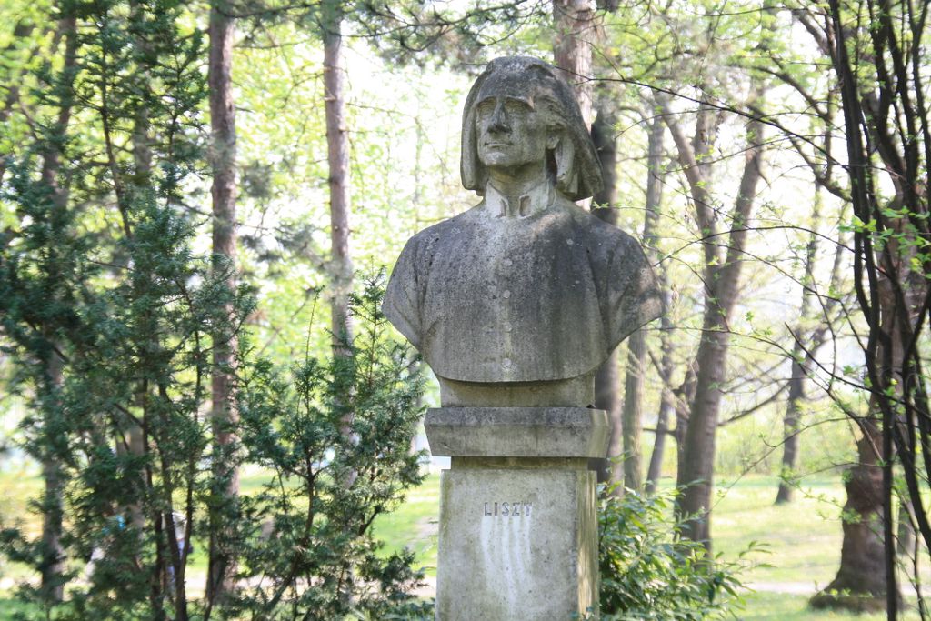 Budapest, Margaret Island, statue of Liszt Ferenc