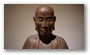 At the Musée Guimet, Paris (statue of a sitting monk, China)