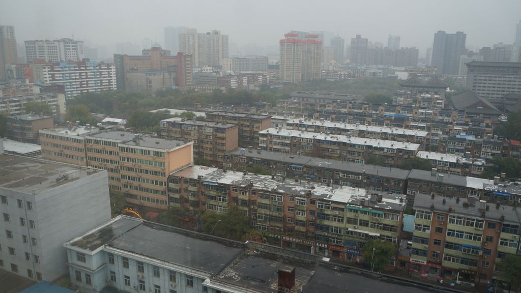 Views of Taiyuan's modern center