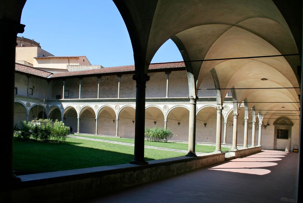 Cloister of Santa Croce, Florence, Italy (by Brunelelleschi)